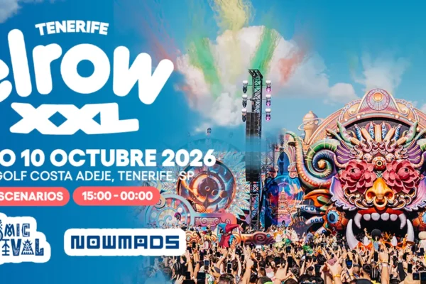 Cartel oficial de elrow Tenerife XXL 2026